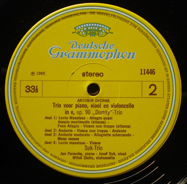 Ludwig van Beethoven / Antonín Dvořák / Johannes Brahms : Sonate Voor Piano En Viool Nr. 1 In G, Op. 96 / Trio Voor Piano, Viool En Violoncello In E, Op. 90 / Pianokwintet In F, Op. 34 (2xLP, Comp)