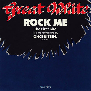 Great White : Rock Me (CD, Single, Promo)