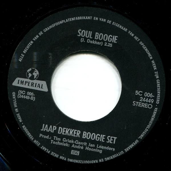 Jaap Dekker Boogie Set : Lizzy's Tune (7", Single)