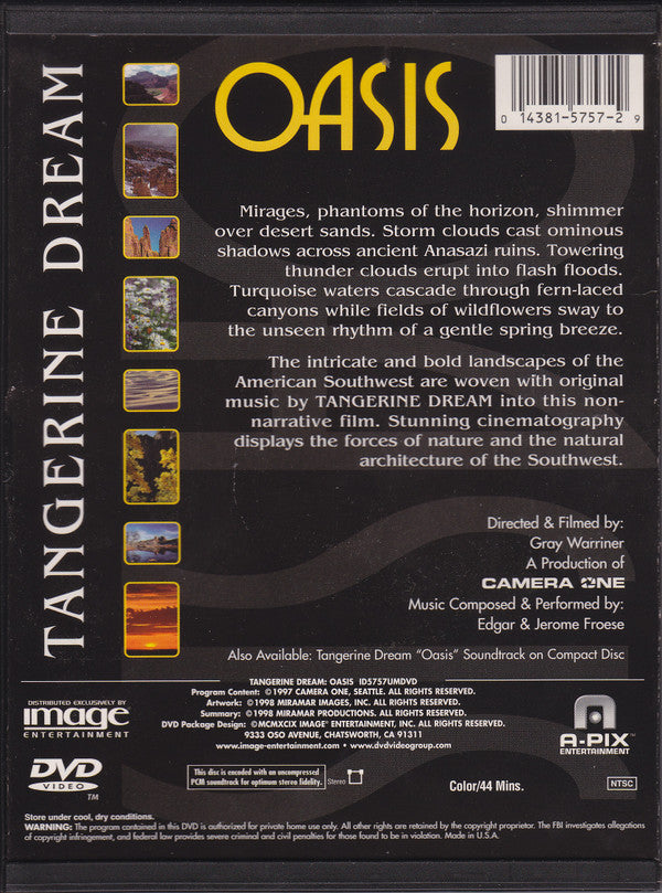 Tangerine Dream : Oasis (DVD-V, Album)