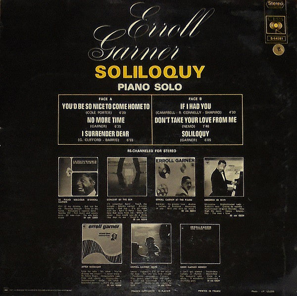 Erroll Garner : Soliloquy (LP, Album)