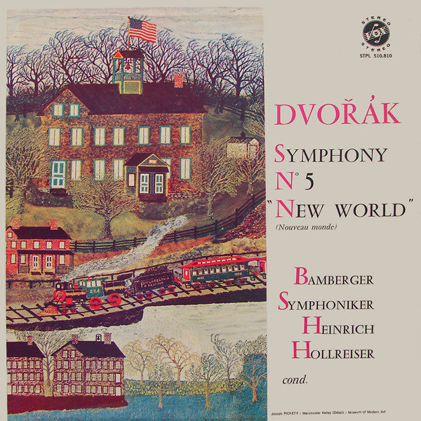 Antonín Dvořák - Bamberger Symphoniker, Heinrich Hollreiser : Symphony #5, E Minor, Op. 95 "From The New World" (LP, Album, RE)