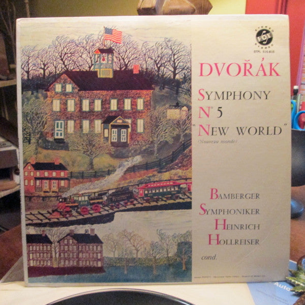 Antonín Dvořák - Bamberger Symphoniker, Heinrich Hollreiser : Symphony #5, E Minor, Op. 95 "From The New World" (LP, Album, RE)