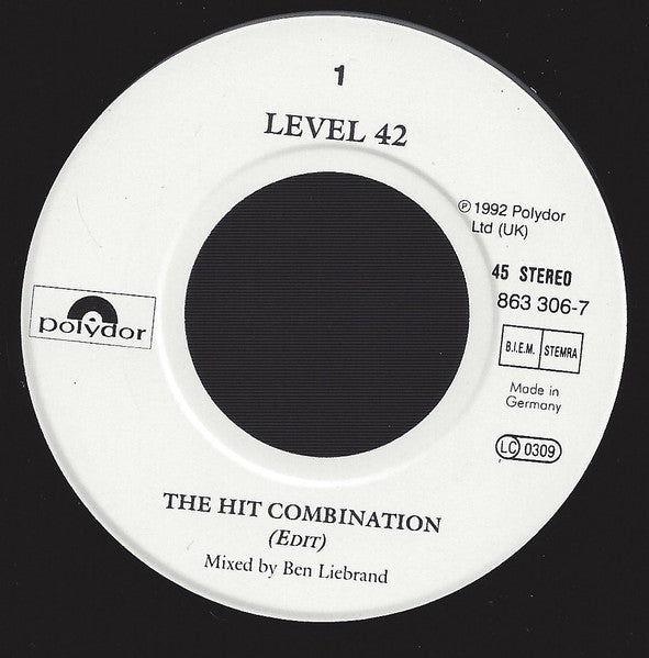 Level 42 : The Hit Combination (7", Single)