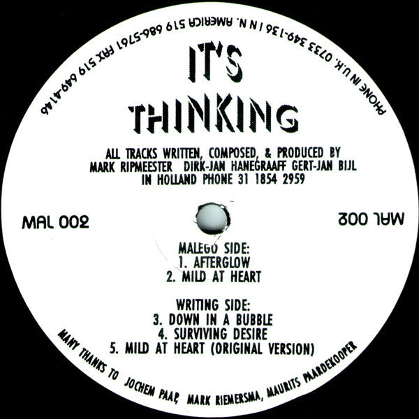 It's Thinking : Afterglow (12")