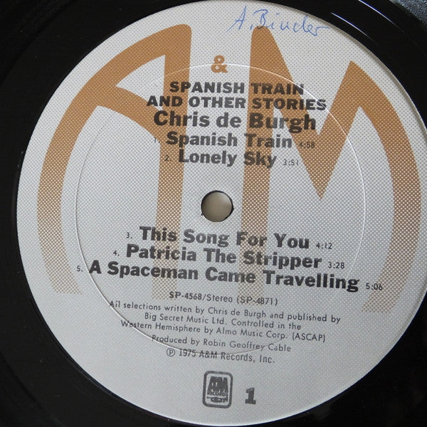 Chris de Burgh : Spanish Train And Other Stories (LP, Album, RE)