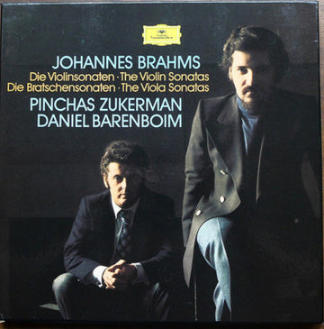 Johannes Brahms, Pinchas Zukerman, Daniel Barenboim : The Violin Sonatas, The Viola Sonatas (3xLP, RE, Box)