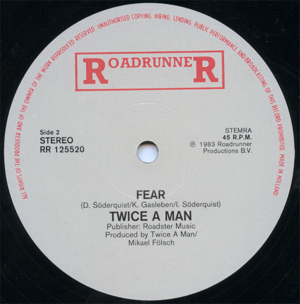 Twice A Man : Observation From A Borderland / Fear (12")
