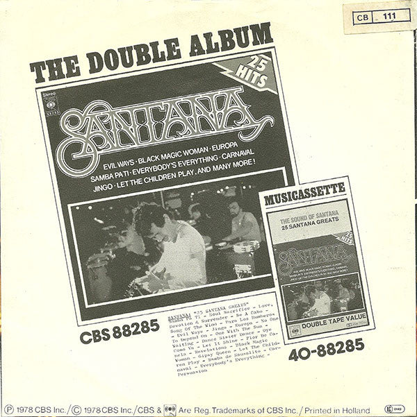 Santana : Europa (7", Single, RE)
