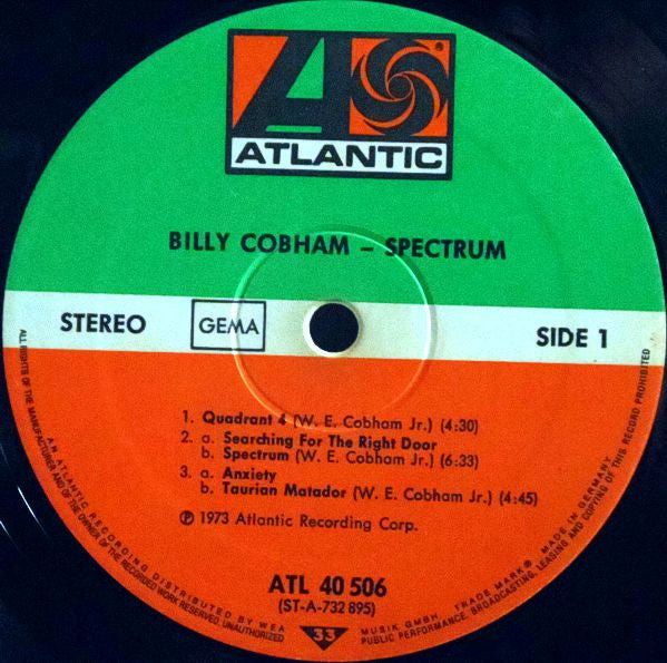 Billy Cobham : Spectrum (LP, Album, RP, Y P)