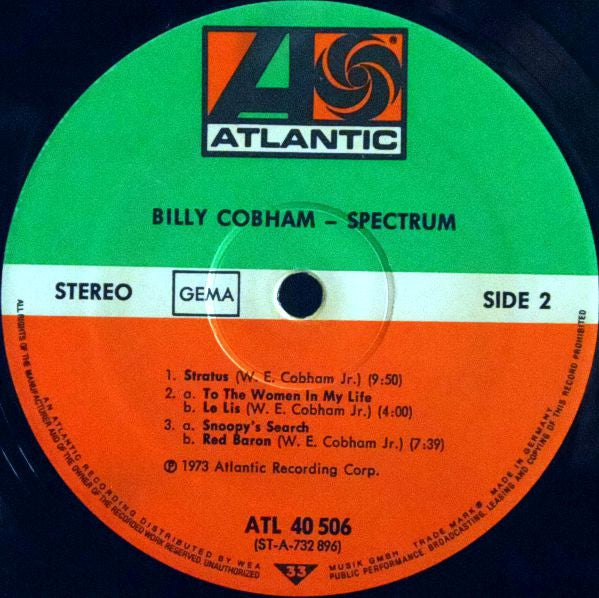 Billy Cobham : Spectrum (LP, Album, RP, Y P)