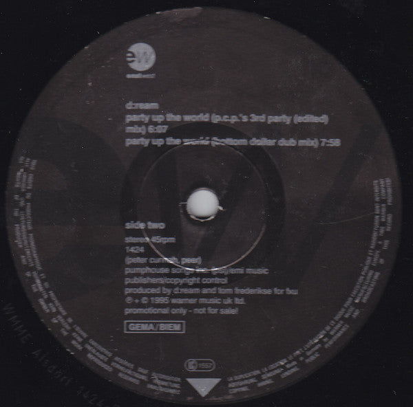 D:Ream : Party Up The World (12", Promo)