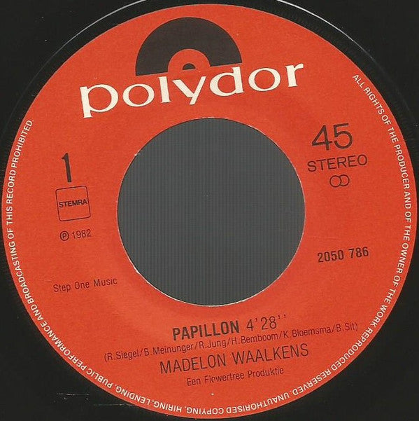 Madelon Waalkens : Papillon (7", Single)