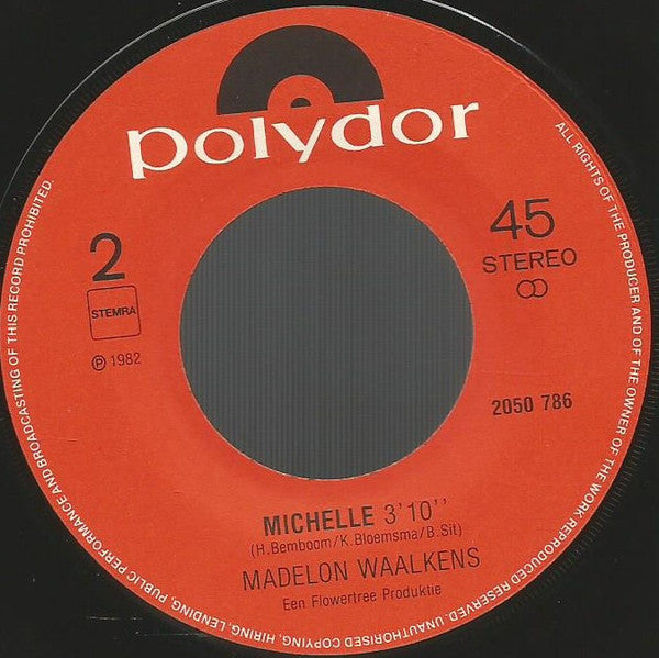Madelon Waalkens : Papillon (7", Single)