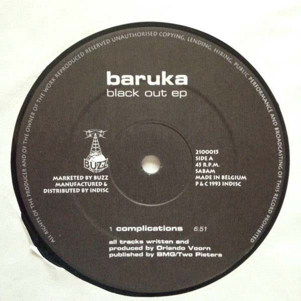 Baruka : Black Out EP (2x12", EP)