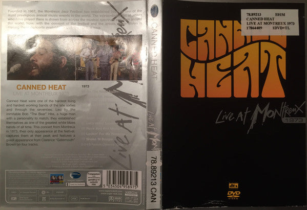 Canned Heat : Live At Montreux 1973 (DVD-V, Multichannel, PAL)