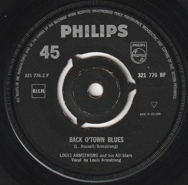 Louis Armstrong And His All-Stars : Mack The Knife (7", Single)