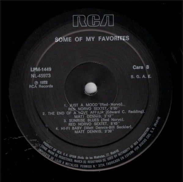 Dave Garroway Presents Matt Dennis, Red Norvo : Some Of My Friends (LP, Album, RE)