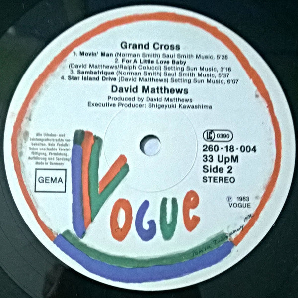 David Matthews* : Grand Cross (LP, Album)