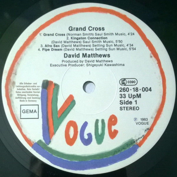 David Matthews* : Grand Cross (LP, Album)