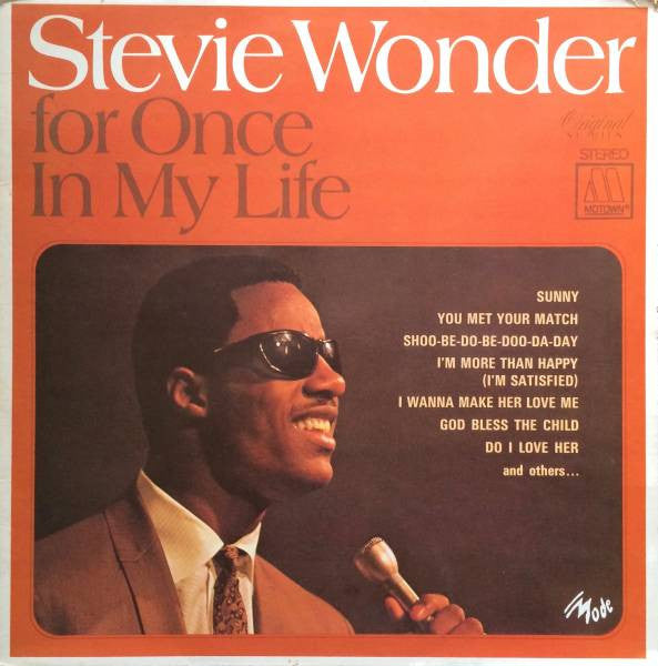 Stevie Wonder : For Once In My Life (LP, Album, RE)