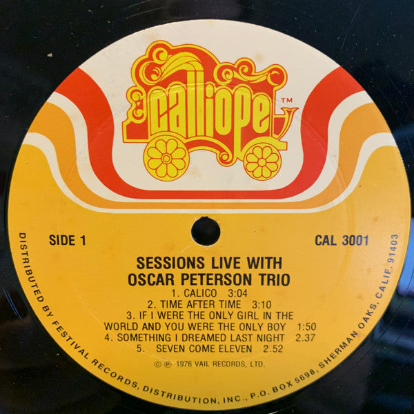 Oscar Peterson / Gerald Wiggins : Sessions, Live (LP)