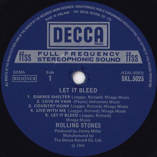 The Rolling Stones : Let It Bleed (LP, Album, RP)
