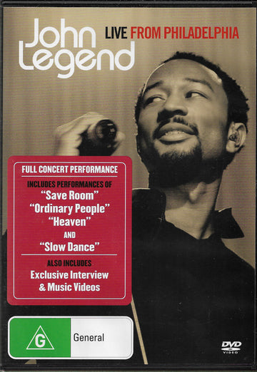 John Legend : Live From Philadelphia (DVD-V, NTSC)