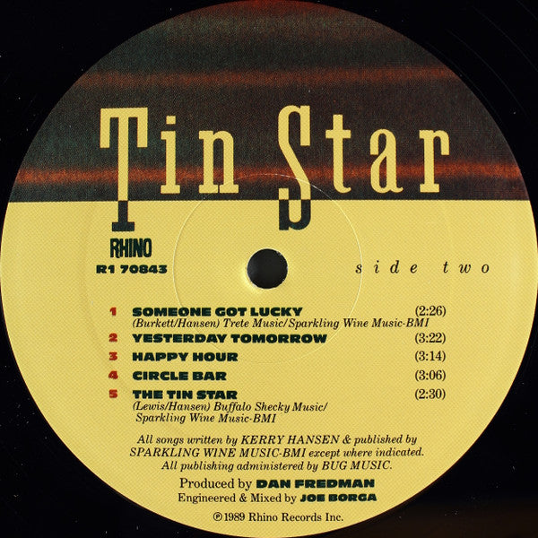 Tin Star (2) : Tin Star (LP, Album)