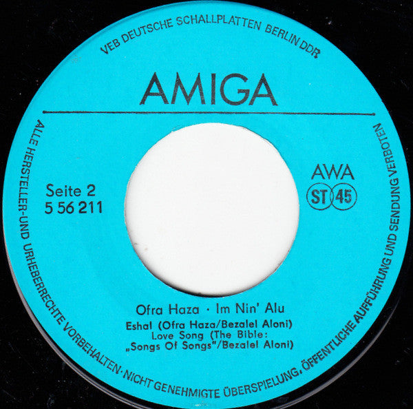 Ofra Haza : Im Nin' Alu (7", EP)