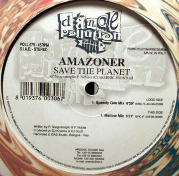 Amazoner : Save The Planet (12")