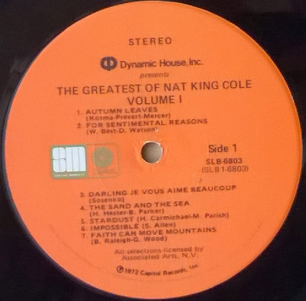Nat King Cole : The Greatest Of Nat King Cole (2xLP, Comp)
