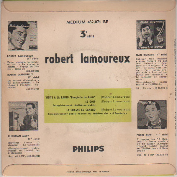 Robert Lamoureux : N°3 (7", EP, RE)