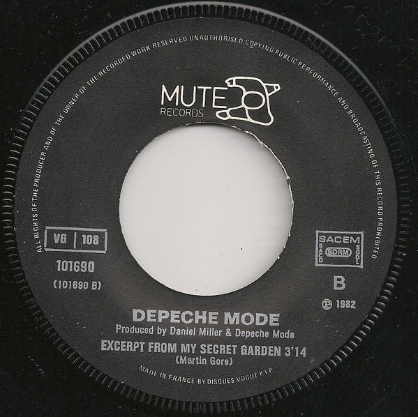 Depeche Mode : Leave In Silence (7", Single)