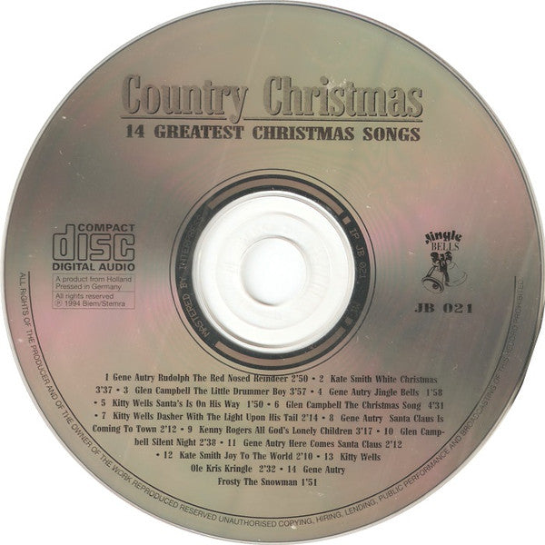 Various : Country Christmas 14 Greatest Christmas Songs (CD, Comp)