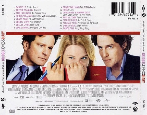 Various : Bridget Jones's Diary (Music From The Motion Picture) (CD, Comp)