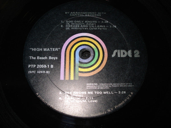 The Beach Boys : High Water (2xLP, Comp, RE)