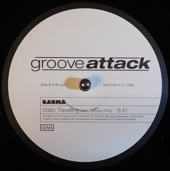 Karma : Karma 4 (Static Travelling Remixes) (12")