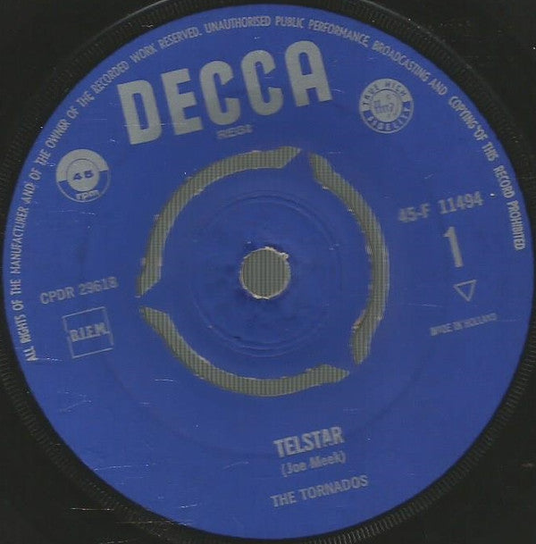 The Tornados : Telstar / Jungle Fever (7", Single, Mono)