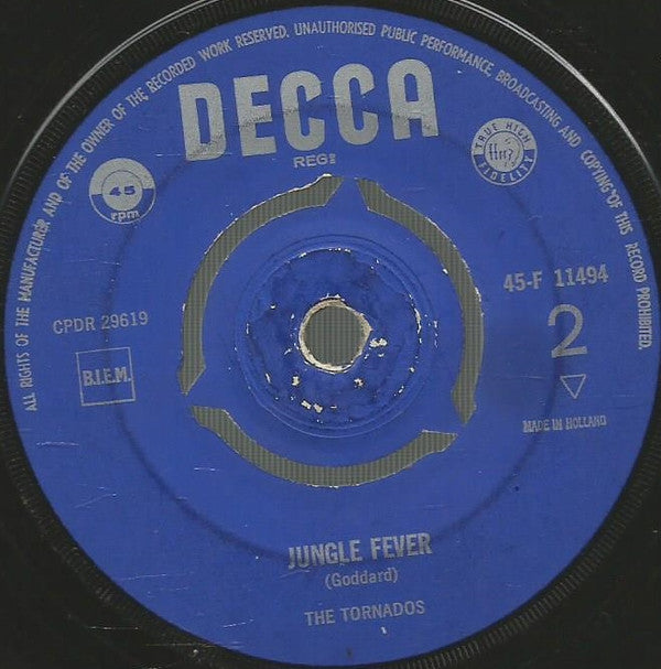 The Tornados : Telstar / Jungle Fever (7", Single, Mono)