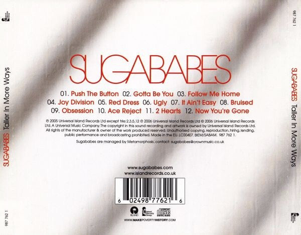 Sugababes : Taller In More Ways (CD, Album, RE)