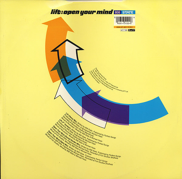 808 State : Lift / Open Your Mind (12")
