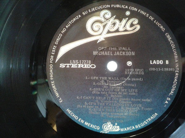 Michael Jackson : Off The Wall (LP, Album)
