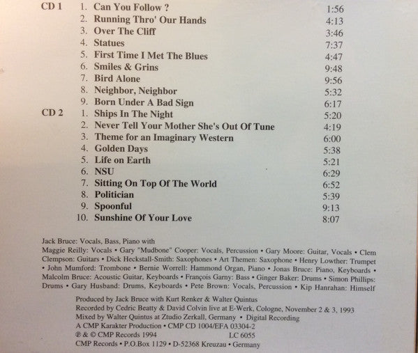 Jack Bruce : Cities Of The Heart (2xCD, Album, Ltd, Promo)