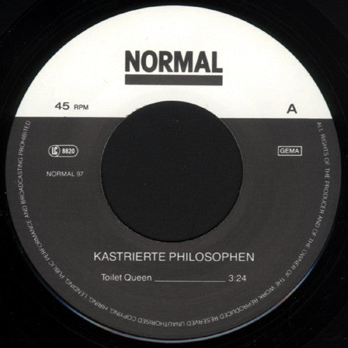 Kastrierte Philosophen : Toilet Queen (7")