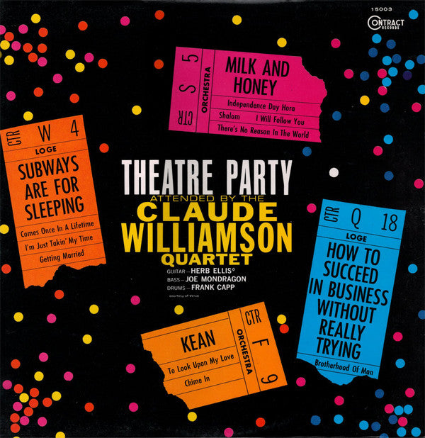The Claude Williamson Quartet : Theatre Party Attended By The Claude Williamson Quartet (LP, Album, RE)