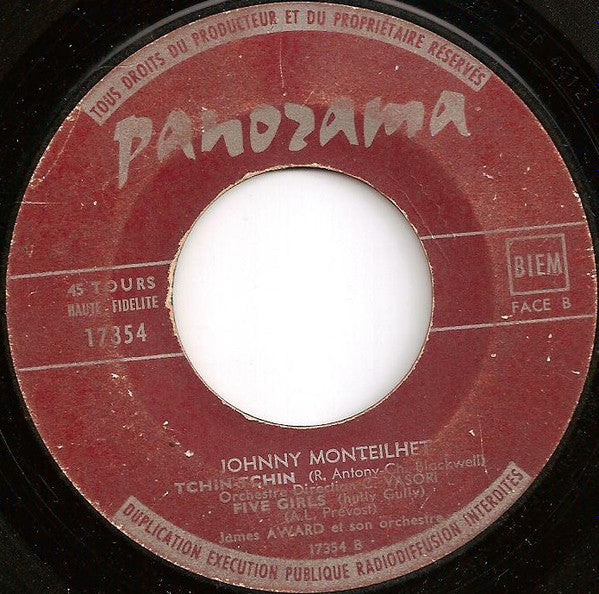 Johnny Monteilhet, James Award Et Son Orchestre : America (7", EP)