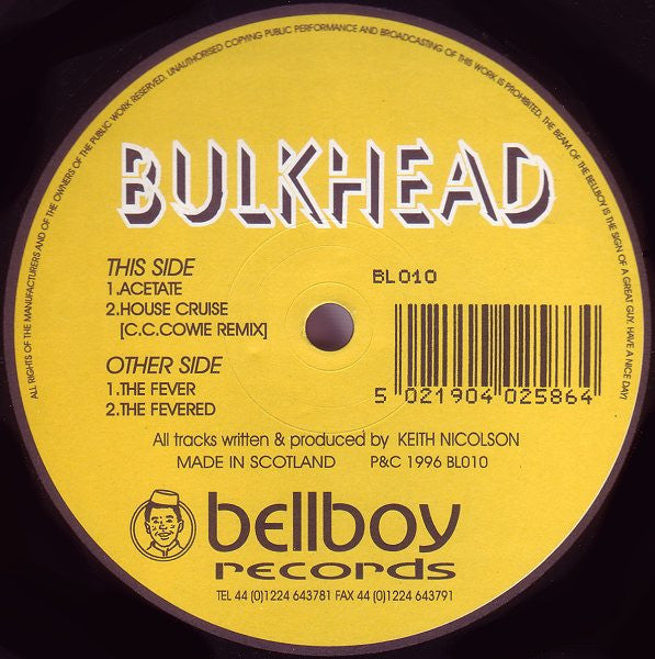 Bulkhead : The Fever (12")