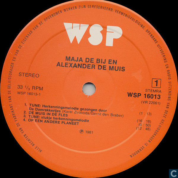 Maja De Bij : Maja De Bij En Alexander De Muis 2 (LP)