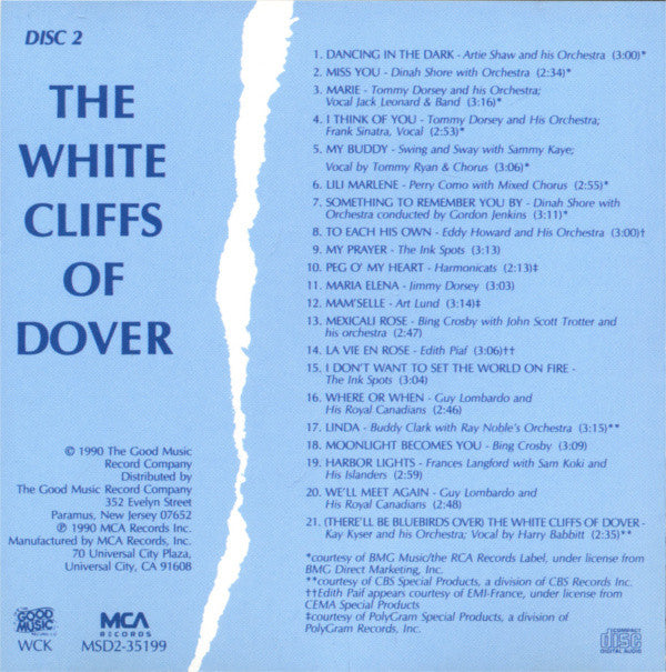Various : The White Cliffs Of Dover (2xCD, Comp)